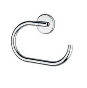 Hotellerie - Porte Serviettes Anneau - Chrome - A04160