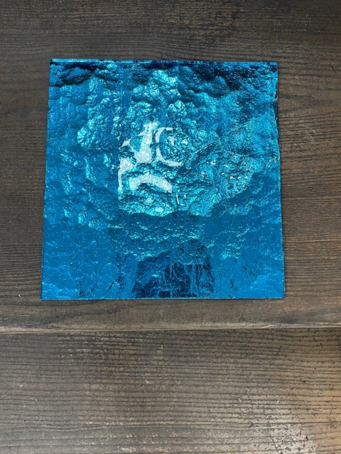 Miroir Coloré - Azure 1 - 20 x 20 cm