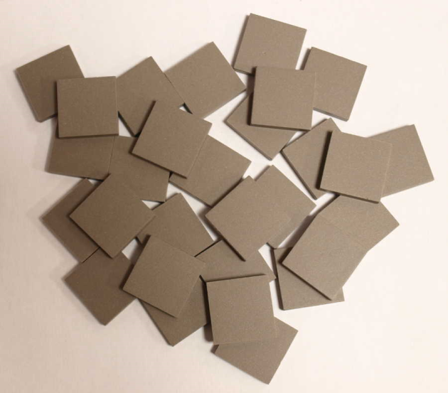 Grès Cérame 5 x 5 cm - Gris Uni, Par 100g