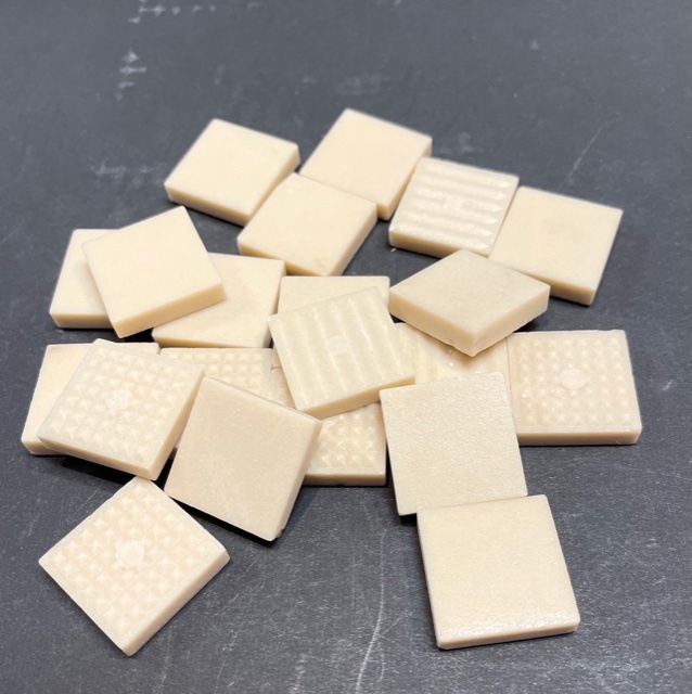 Sialex 2 x 2 cm - Beige Mat, Par 100g