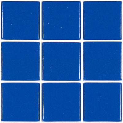 Pâte de Verre  N°320 (Bleu electrique) - 2,3 x 2,3 cm, par 100 gr 