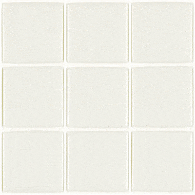 Pâte de verre 103 (blanc brillant uni) 2,3 x 2,3 cm, par 100g