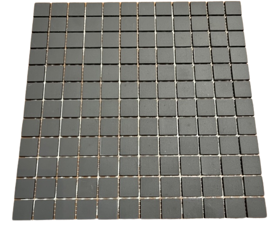 Grès Cérame 2,3 x 2,3 cm - 0140 Noir ( Preto ), à la plaque 
