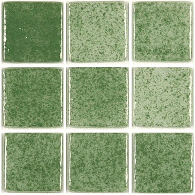 Pâte de verre 118 (Nuagé Vert) 2,3 x 2,3 cm, Par 100g