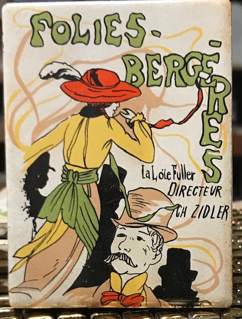 Carreaux decors " Folies-Bergeres " 10 x 7.5 cm , a la pièce .