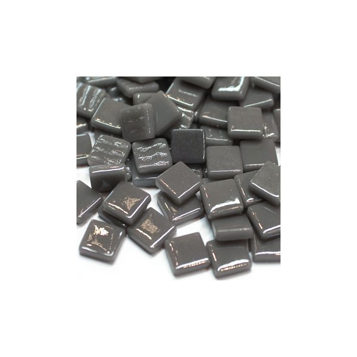 Pate de Verre 0.8 x 0.8 cm - Gris Unis, Par 100 g
