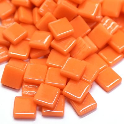 Pâte de verre 1.2 x 1.2 cm - Orange sanguine - par 100 g