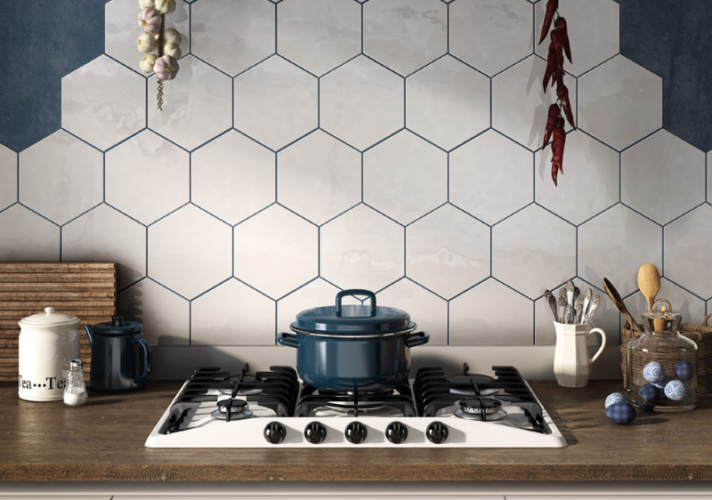 Grès Emaillé Hexatile MATT, 17.5 x 20 cm, Vendu au m², 1 Bte = 0.71 m²