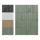 Faïence Biscuit, Strip, 5 x 20 cm, Ep. 8 mm, Vendu au m², 1 bte = 0.44 m²