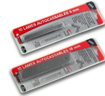 10 Lames Autocassables 18mm