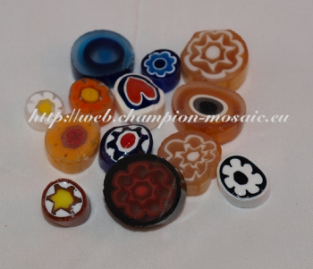 Millifiori n°10 Mix Opaque 12-14 mm, par 50g