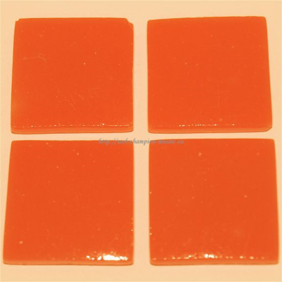 Pâte de verre 304 (Orange) 2,3 x 2,3 cm, par 100g