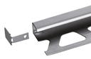Capuchon de fermeture pour profilé mural - Quadec-EB/EK Acier Inox Brossé - 