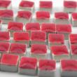 Mini Terre Cuite 5 x 5 mm - Rouge tomate , par 50 g .