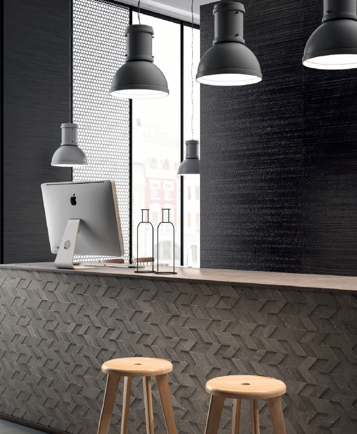 Grès Cérame Nordic Stone Listello Chevron, 14 x 32 cm, Ep. 9 mm, Vendu à la pièce, 1 Bte = 8 pièces 