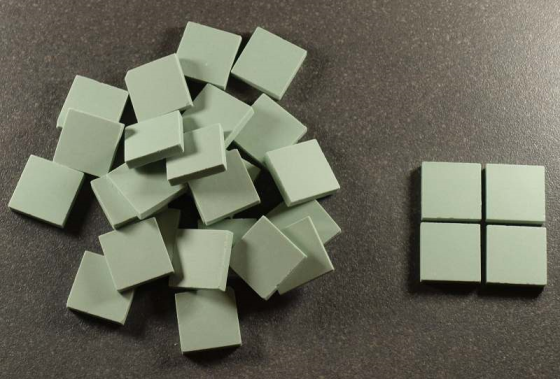Grès Cérame Paray 2 x 2 cm - Vert Pastel