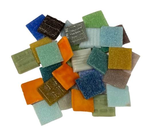 Mix Pate de Verre Douzies 2 x 2 cm, par 100g