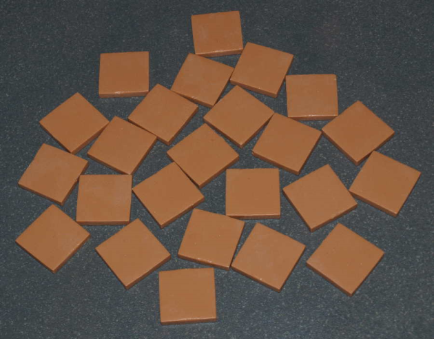 Pate de Verre Café 902 Mat, 2.5 x 2.5 cm, par 100g