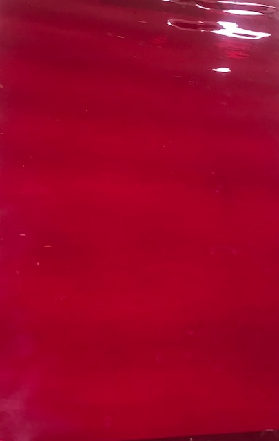 Plaque de Verre 20 x 20 cm n°35 - Cathédral Rubis