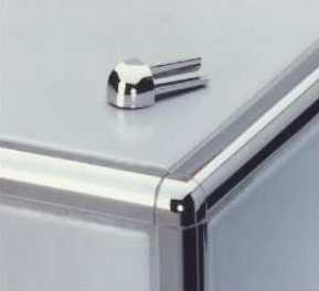Angle Sortant pour profilé mural - Rondec-MC/EV - Laiton Chromé
