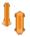 Angles pour profilé de finition - Designbase-SL-ED/ID Alu. Coloré -