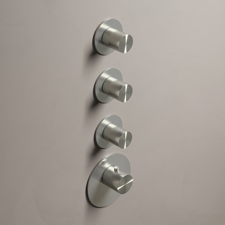 Archie - Mitigeur Thermostatique - Encastré - 3 Robinets - ARHR3