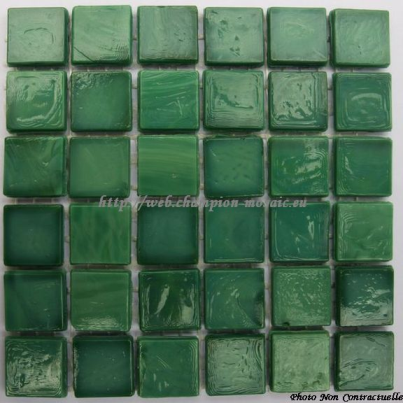 Emaux Venitiens Sicis  Emerald J, à la plaquette