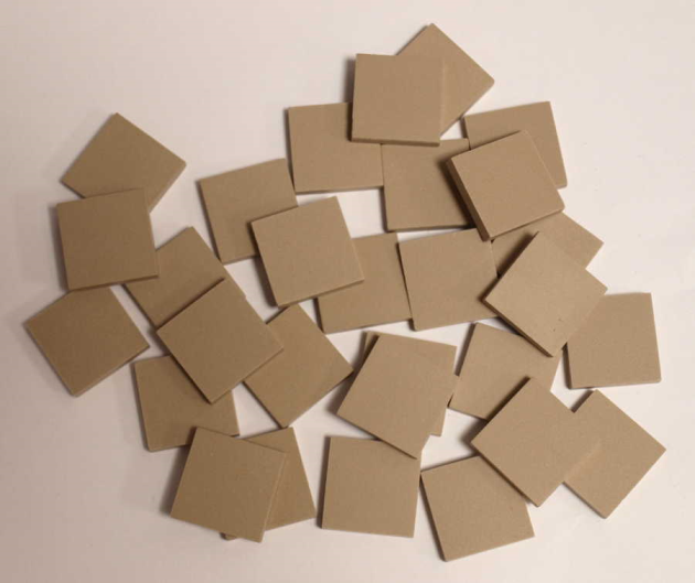 Grès Cérame 2 x 2 cm - Lin, en plaque