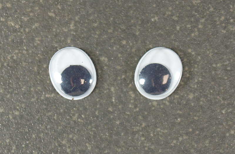 Yeux Rond à coller n°2, la paire
