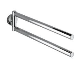 Touch - Porte Serviettes Double Mobile - Chrome - A46150