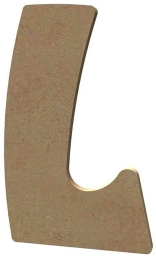 [061L] Lettre «L» Majuscule Arrondie 8 cm