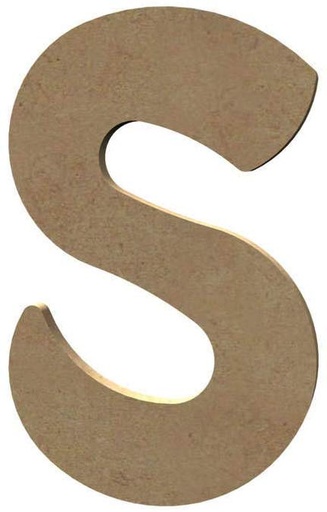 [068S] Lettre «S» Majuscule Arrondie 8 cm