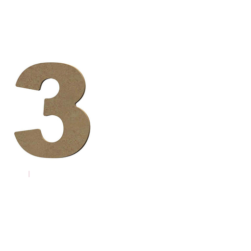 [643] Chiffre 3 - 8 cm