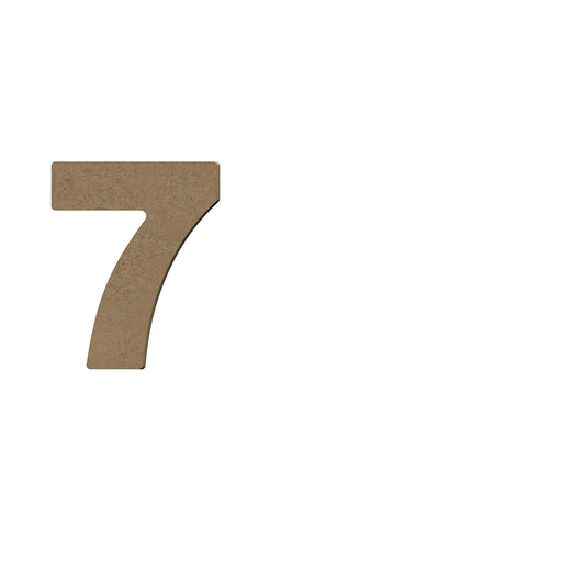[647] Chiffre 7 - 8 cm 