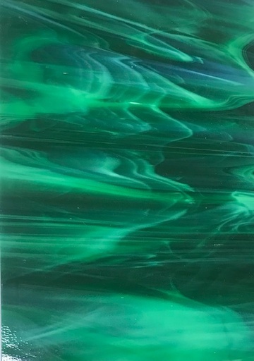 [n°8] Plaque de Verre Vert Foncé 20 x 30 cm 