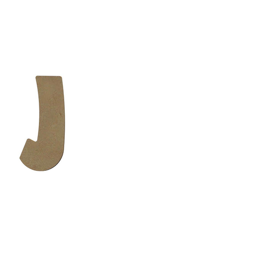 [059j] Lettre «J» Majuscule Arrondie 8 cm