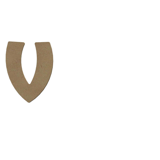 [071V] Lettre «V» Majuscule Arrondie 8 cm