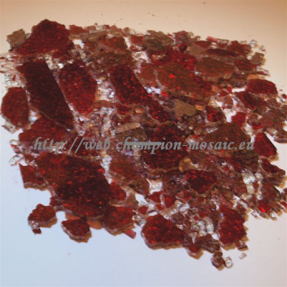 [62460.04] Crackle Rouge Brillant  - 15 x 20 cm