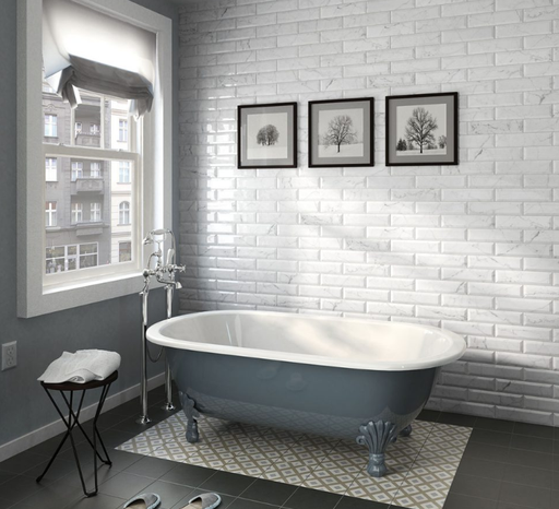 SUPPRIMER / Faïence Carrara, 7.5 x 30 cm, Vendu au m², 1 Bte = 1 m²