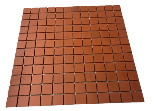 [0133] Grès Cérame 2,3 x 2,3 cm - 0133 Rouge, à la plaque 