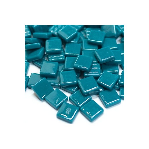 [VGAAS016] Pate de Verre 1.2 x 1.2 cm - Bleu Canard, Par 100 g