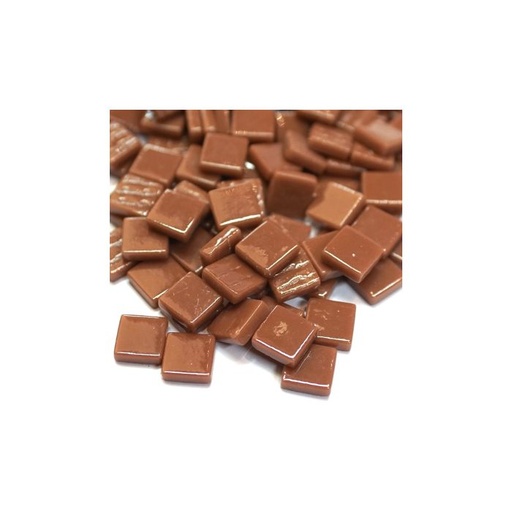 [097] Pate de Verre 1.2 x 1.2 cm - Marron Foncé Unis, Par 100 g