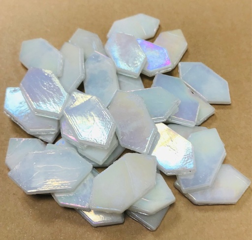 [cy AXIN] Navettes - Blanc nacré - 3 x 1.5 cm , par 100 g