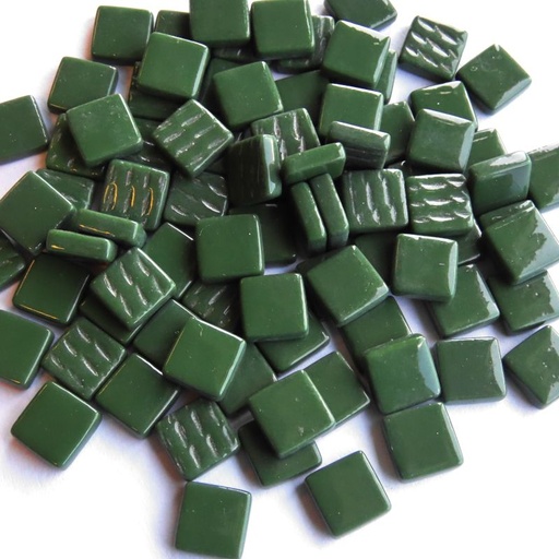 [ Evergreen Bis118] pâte de verre vert sapin , 1.2 x 1.2 cm , par 100g