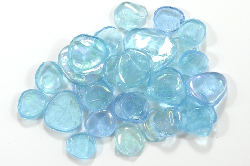 Galets Japonais Verre Gleamy Blue, par 100g