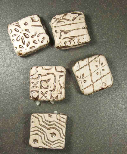 Ethnic Blanc 3 x 3 cm