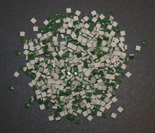 [MTC3X3VERFEUVR] Mini Terre Cuite 5 x 5 mm Vert Feuillage , par 50g