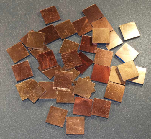 [G2080] Orsoni 2 x 2 cm Oro Ramato, à la pièce