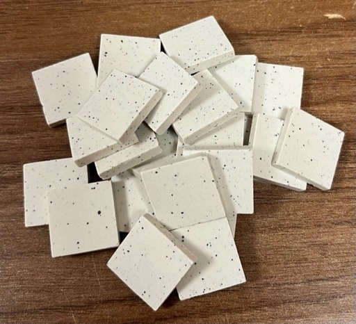 Grès Cérame Paray 2,4 x 2,4 cm - Poivré Neige, Par 100 gr