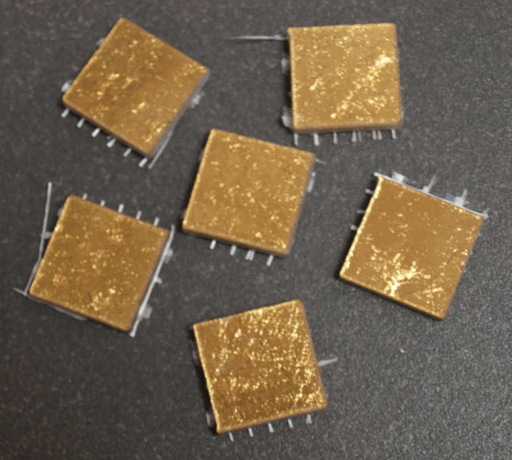 Sicis Gold Lisse 2.3 x 2.3 cm, à la pièce